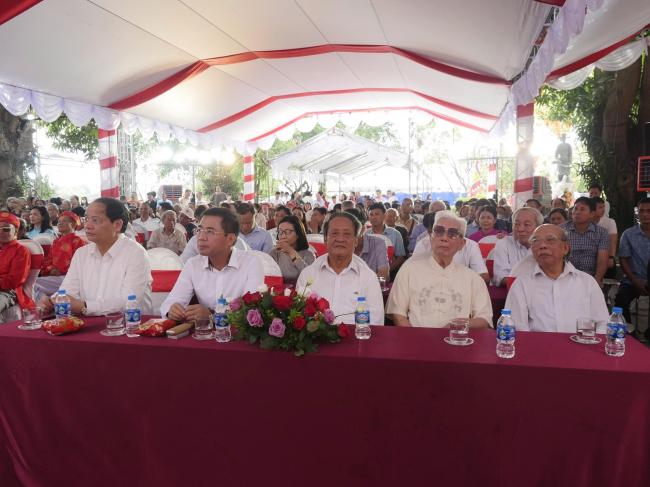 BÀI PHÁT BIỂU TRONG LỄ KỶ NIÊM 846 NĂM NGÀY MẤT CỦA DANH NHÂN TÔ HIẾN THÀNH